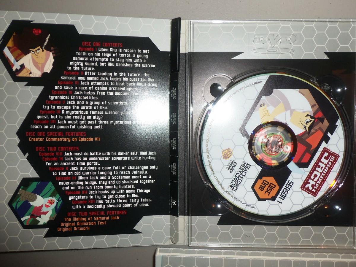 Samurai Jack The Complete First Season DVD 2-Disc Set Cartoon