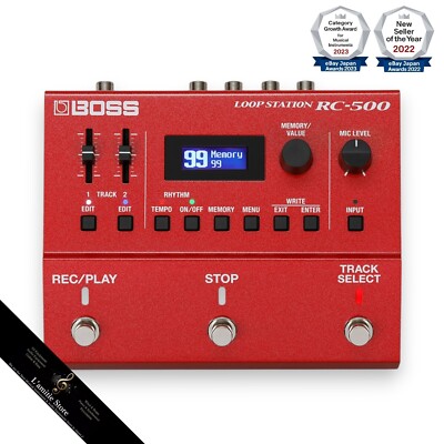 Boss RC-500 Loop Station Dual Track Looper Sampler Guitar Pedal JP RC500 Digital