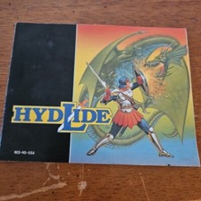 NES Hydlide Instruction Booklet Nintendo NES-HS-USA Used