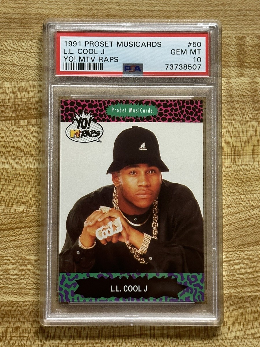 1991 ProSet Musicards LL COOL J Yo! MTV Raps Rookie #50 PSA