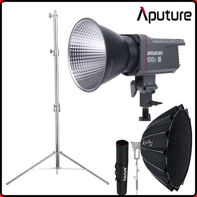 Amaran AL-100X S LED Videoleuchte Bowens 2700K-6500K +Light Dome 150 +2.8m Stand