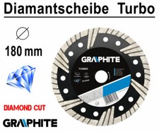Diamanttrennscheibe Diamantscheibe Trennscheibe Ø 180 mm Trockenschnitt Turbo