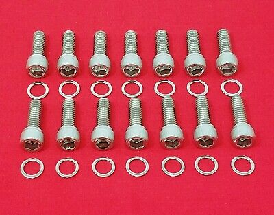 BBC BIG BLOCK CHEVY 348 409 POLISHED STAINLESS EXHAUST HEADER STUD BOLT KIT