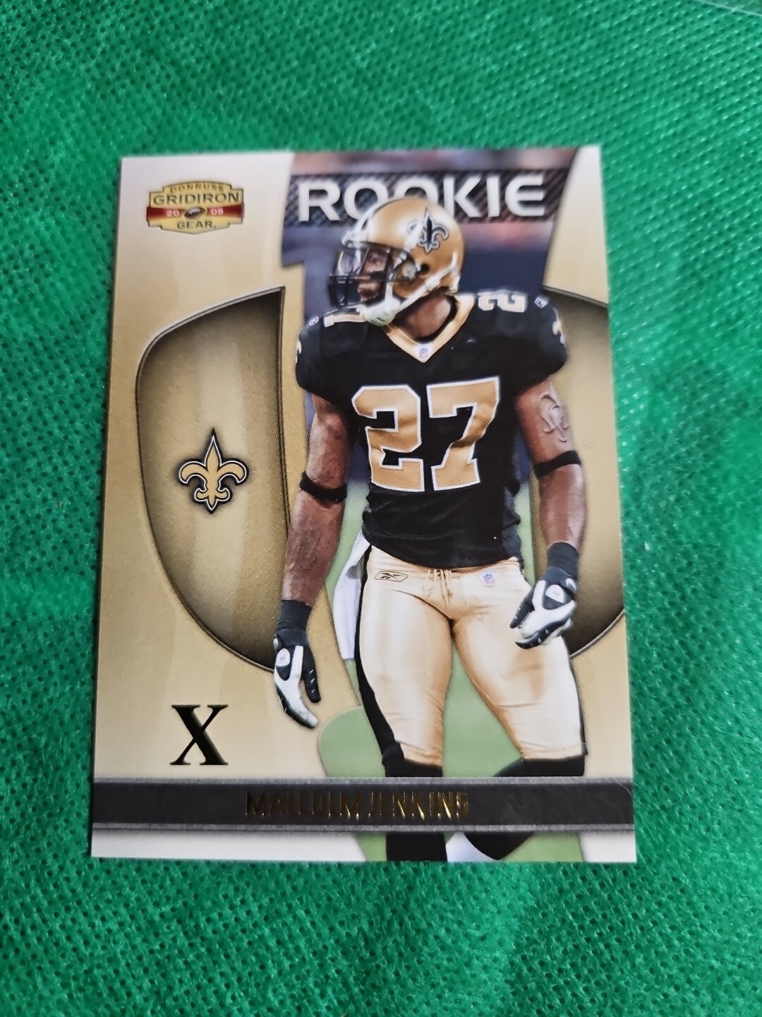 Malcolm Jenkins Donruss Gridiron Gear #172 Gold Os