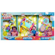 Little Tikes Old School Wertbox SCHLÜSSEL/KASSETTENSPIELER/FLIP-TELEFON! RETRO! 18M +