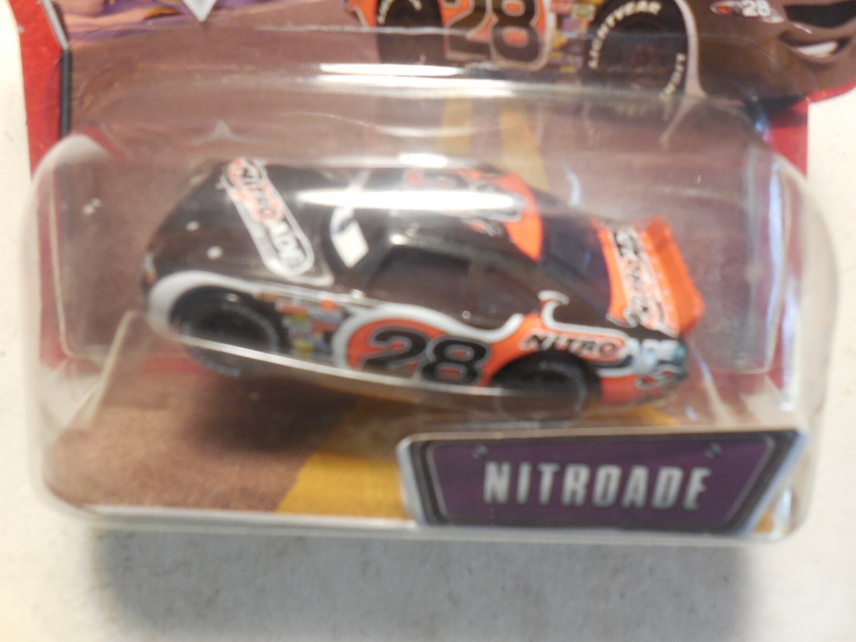 NEW Disney Pixar Cars Nitroade Die-Cast Toy Race Car SHORT CARD