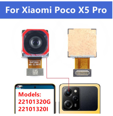 Rear Back Camera For Xiaomi Poco X5 Pro Main Backside Big Camera Module Flex 