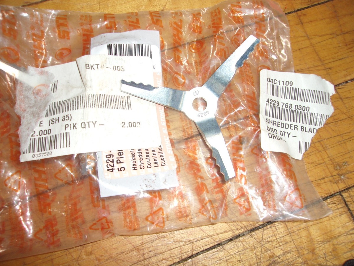 Stihl OEM SH86 Shredder Blade SH 85 56 55 4229-768-0300 #GM-T1B5