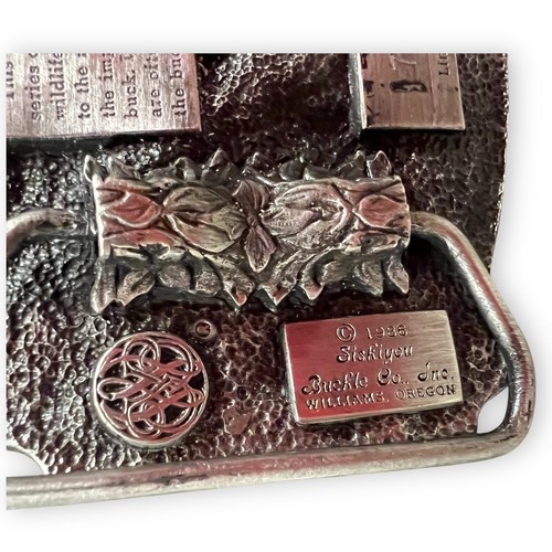 VTG Siskiyou Pewter Belt Buckle Limited Edition Mule Deer #760 2500 1986 Oregon - Picture 4 of 6