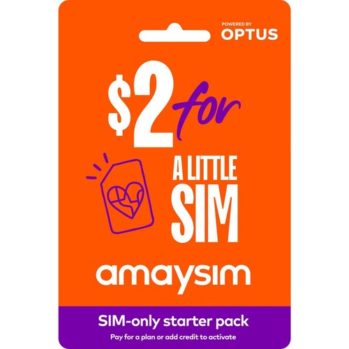 AUSTRALIAN AMAYSIM PREPAID MOBILE SIM CARD KIT STARTER PACK STANDARD MICRO NANO - 第 1/1 張圖片
