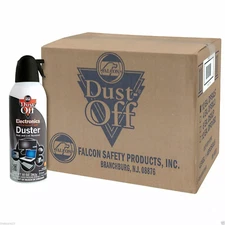12 pk Compressed Air Computer TV Gas Cans Duster 10 oz