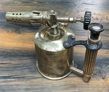 Max Sievert Blow Lamp Brass Stockholm Sweden 0.5 Litre, 1 pint Vintage Type 223