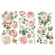 Re-Design with Prima Transfer - BLUSHING BLOOMS