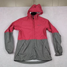 Merrell Select Dry Jacket Womens Pink Gray Hoodie Rain Hiking Full Zip XS