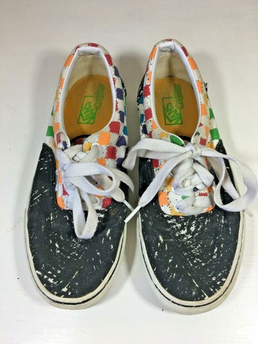 Vans Skater Crayola Checkered Rainbow 