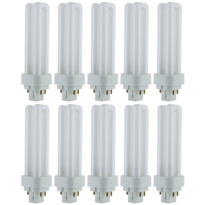 Sunlite PLD13/E/SP27K 13W Double U Twin Tube CFL Bulbs 4-Pin G24Q-1 - 10 Pack