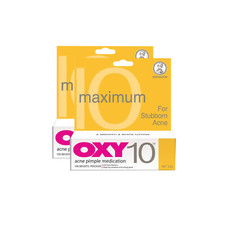 2 X OXY 10 10 Benzoyl Peroxide 25g Stubborn Acne Pimple Spot Control Treatment