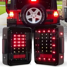 2x For Jeep Wrangler Jk Jku 07-2018 Led Tail Lights Brakereverserunning Lamps