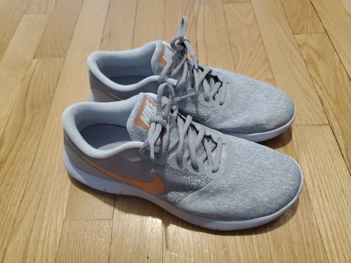 nike flex contact grey rose gold