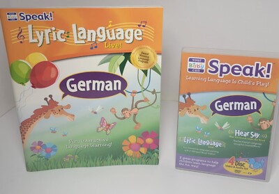 Your Baby Can Speak German Lyric Language Pgm 4 Disk Video/Audio & Activity Book