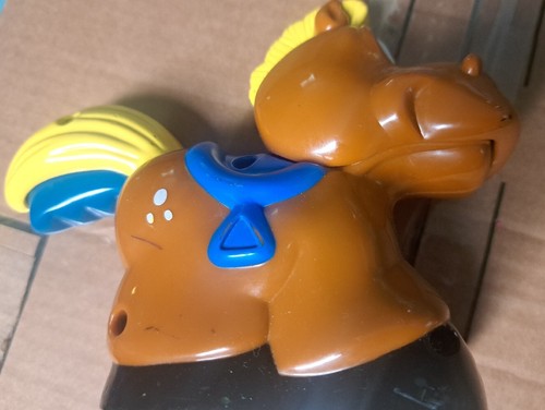 Vintage Fisher Price Barnyard Basics Farm Horse Flashlight Sound & Light Tested - Picture 6 of 9