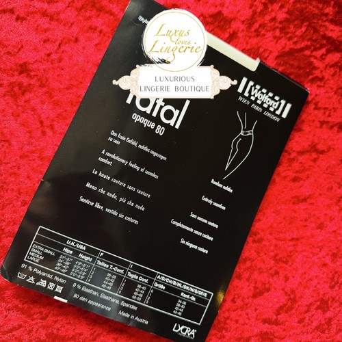 FATAL 80 TIGHTS by Wolford S Small off white Strumpfhose 80den Nahtlos Angezogen - Bild 4 von 4
