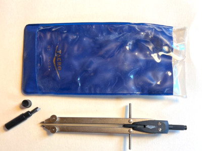 Vintage German Made Drafting Compass Tool with Case TACRO #3600