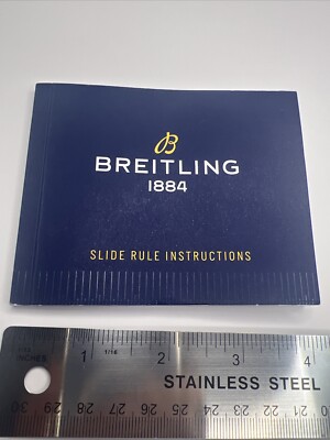 Genuine Breitling Slide Rule Instructions Manual