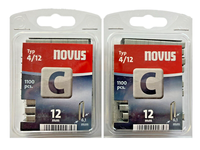 2X 1100 Tackerklammern Novus Typ C 12Mm 12 X 6,1 Mm Heftklammern # 042-0389