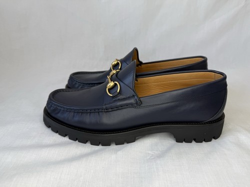 Gucci Horsebit Leather Loafer - Blue Leather - Picture 3 of 9