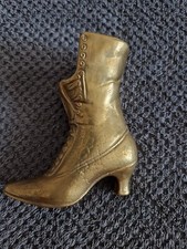 Beautiful vintage brass ladies victorian style shoes