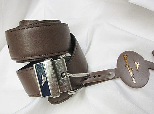 Tommy Bahama Coated Leather Belt Size 38-40 Twist Reversible NEW W/ TAG MSRP$79. - Picture 2 of 3