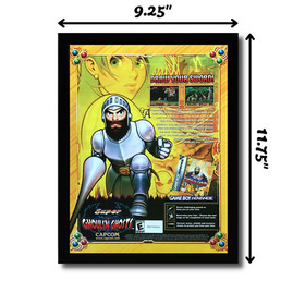 2002 Super Ghouls N' Ghosts Framed Print Ad/Poster Official GBA Art Goblins NES