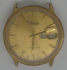 VTG MIDO OCEAN STAR Gold Platd Watch. Ref: 49...