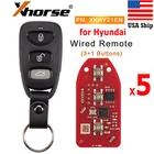 5pc x XHORSE XKHY21EN Universal Remote Key 3+1 Button for VVDI Key Tool/MAX Pro