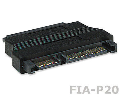SATA 22-Pin Male To Micro SATA 16-Pin Female, FIA-P20