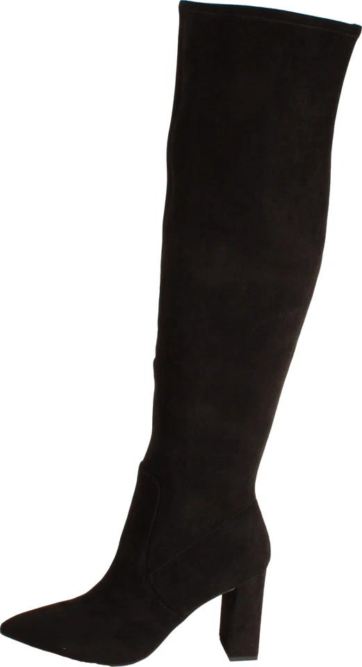 Wild Pair Eileene Women's Over The Knee Boots Black Faux Suede US Size 10.5 M - Image 3 of 4