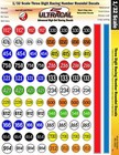 MG 3302 1/32 Scale Slot car decals Ultracal Three Digit Racing Number & Roundel