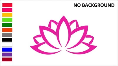 ORACAL LOTUS FLOWER, Decal Stickers for Cars, Windows, Laptops, Wall,