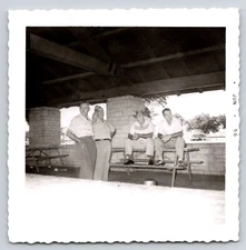 Photograph Mid Century Black and White Picture Family Snapshot Found Photo USA