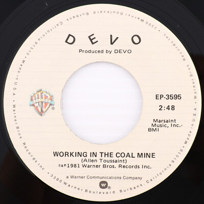 Devo   Working In The Coal Mine / 1981 Specialty Pressing  45 rpm Single EP-3595
