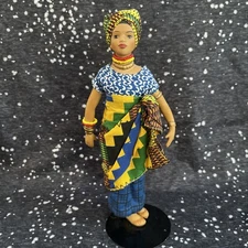 Beautiful Vintage Avon International Porcelain Doll  Adama From Nigeria