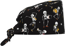 Working Cap Scrub Cap with Sweatband Adjustable Unisex Women Tie Back Hat Nur...