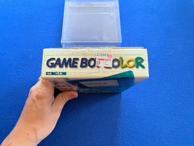 Nintendo Gameboy Color TEAL Complete CIB Handheld Console Nr-MINT  + PROTECTOR
