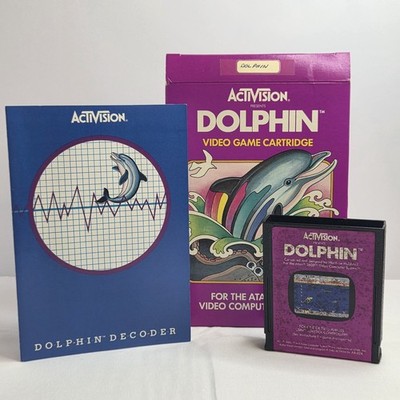 Dolphin Atari 2600 CIB - Complete In Box Activision 1983 w/ Decoder Manual RARE