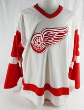 1990s Detroit Red Wings Bob Rouse #3 Authentic White Jersey 52 CCM 99