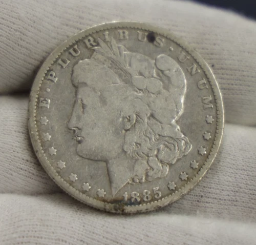 1885 O US Morgan Silver Dollar $1 VG