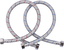 72 Inch Length Faucet Hose 1/2  to 1/2  , Braided Stainless Steel cUPC Supply Li