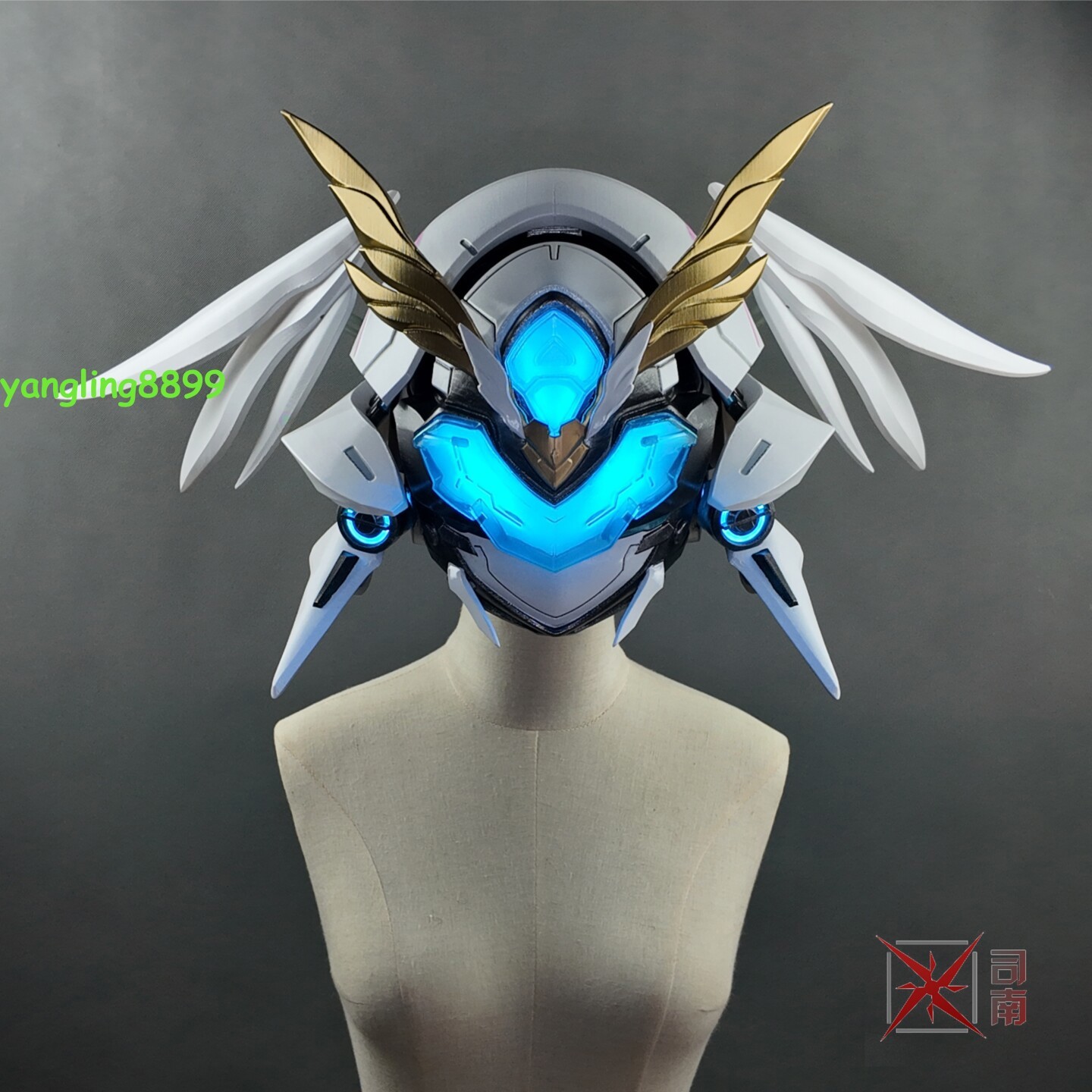 Wuthering Waves Aemeath Cosplay Mech Armor Helmet Mask 3D Print Cos Prop Lightup