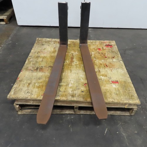 42" x 4" Tapered Class 2 Forklift Fork 16" Carriage No Locks Lot Of 2